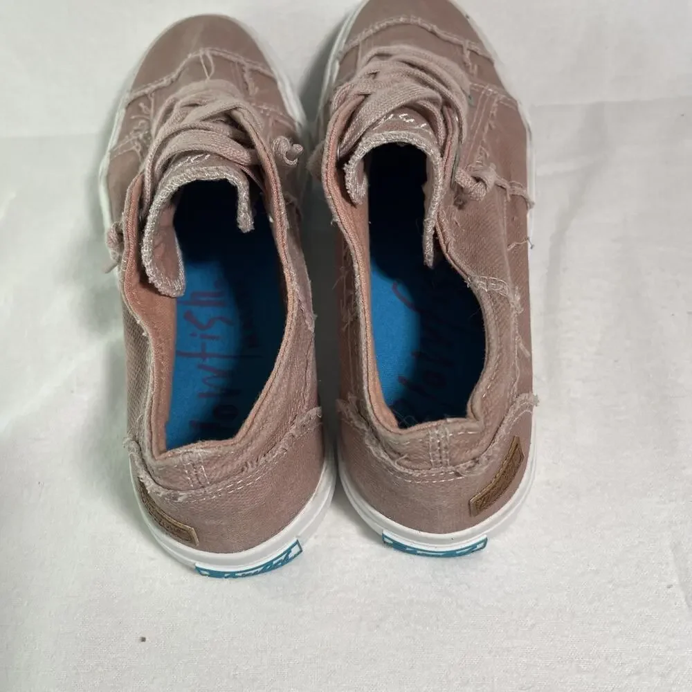 Blowfish Malibu Dusty Rose Canvas Sneakers Size 8
